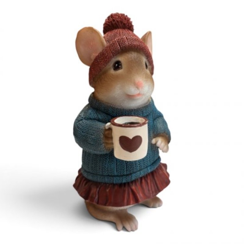 Maus mit Kleidung und Tasse (Große Version!)
